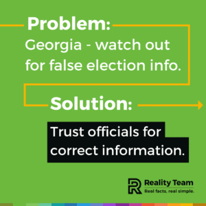 Georgia – watch out for false election info