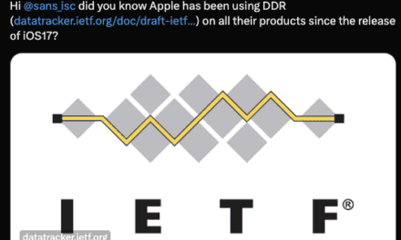 What’s Normal: New uses of DNS, Discovery of Designated Resolvers (DDR), (Tue, Nov 7th)